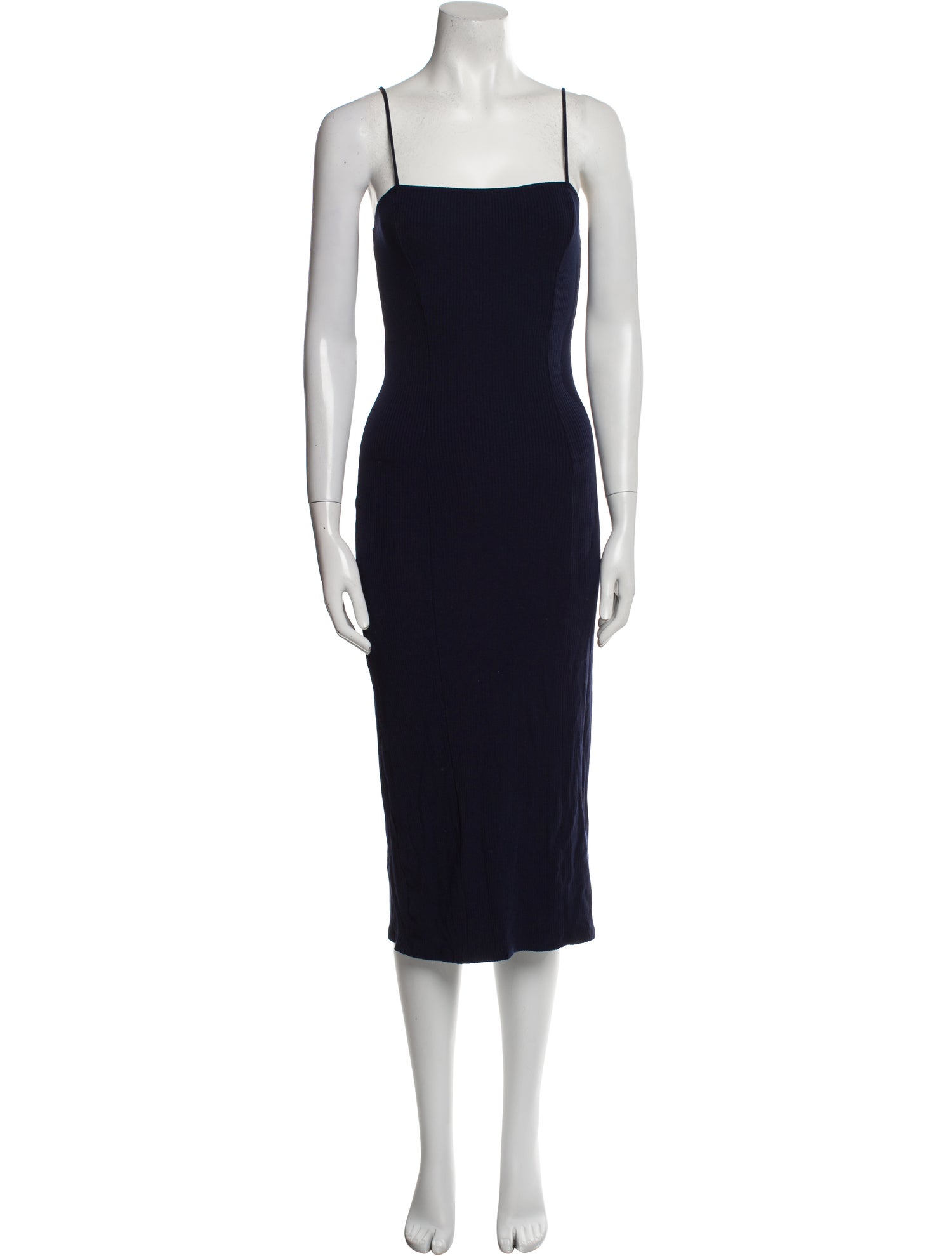 Reformation Square Neckline Midi Length Dress