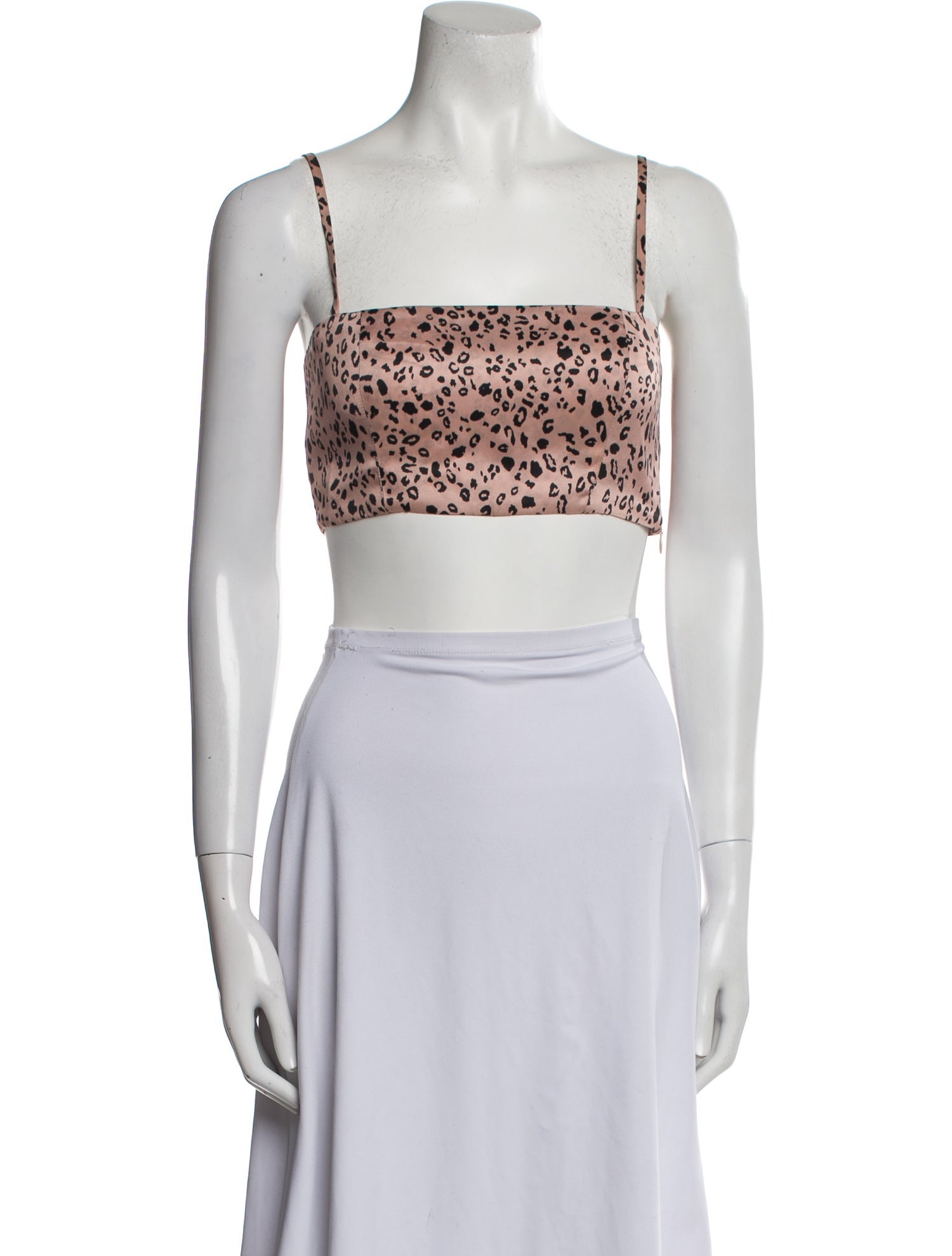 Reformation Silk Printed Crop Top