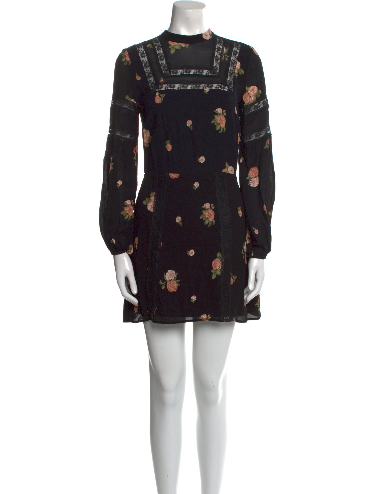 Reformation Floral Print Mini Dress