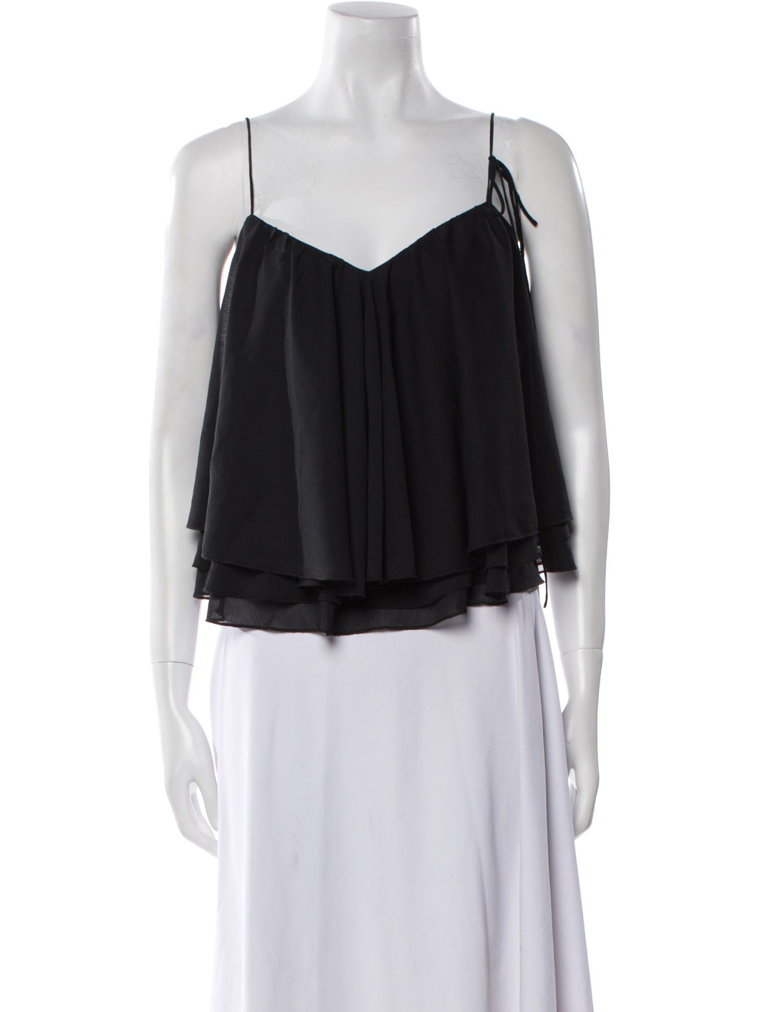 Reformation V-Neck Sleeveless Crop Top