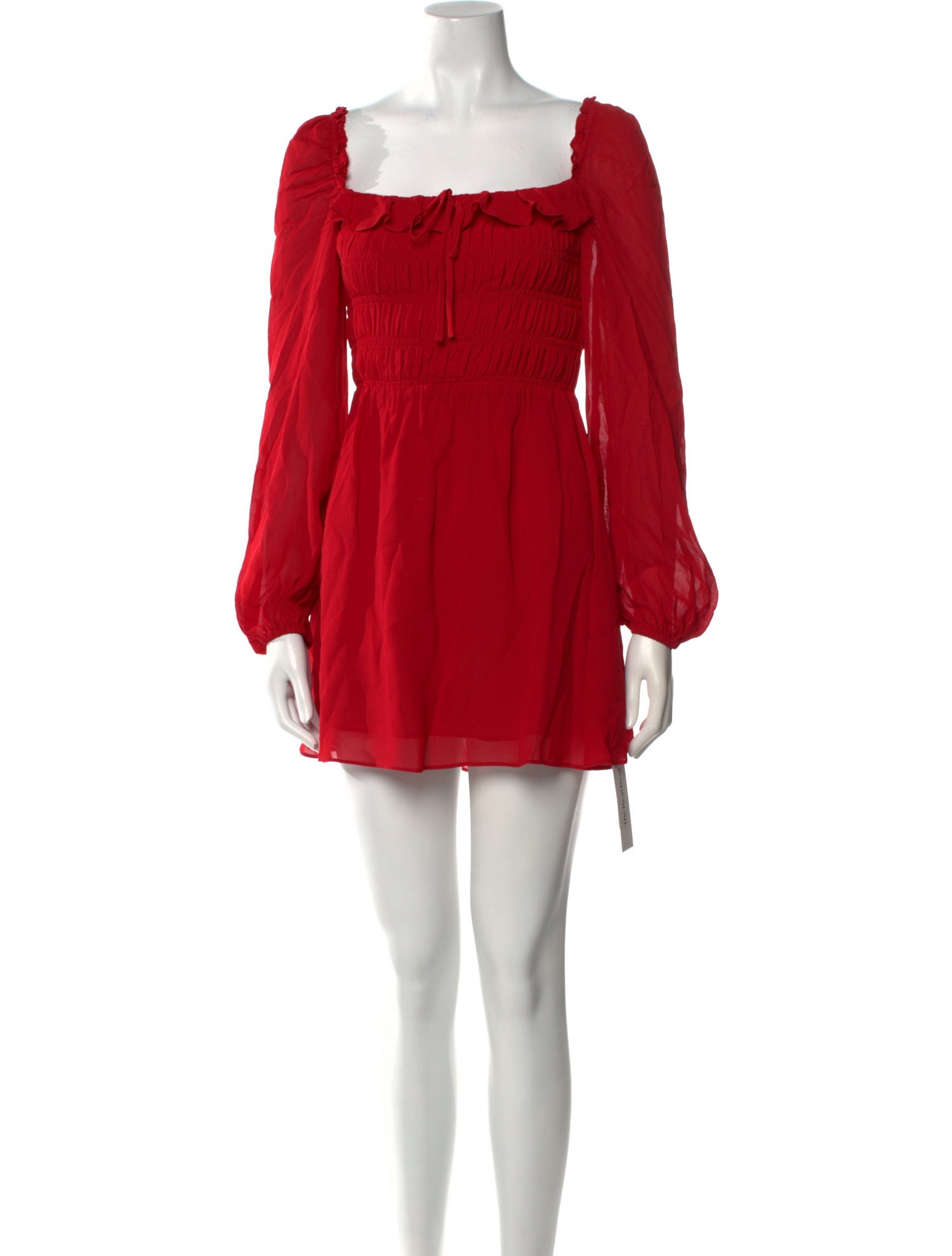 Reformation Square Neckline Mini Dress