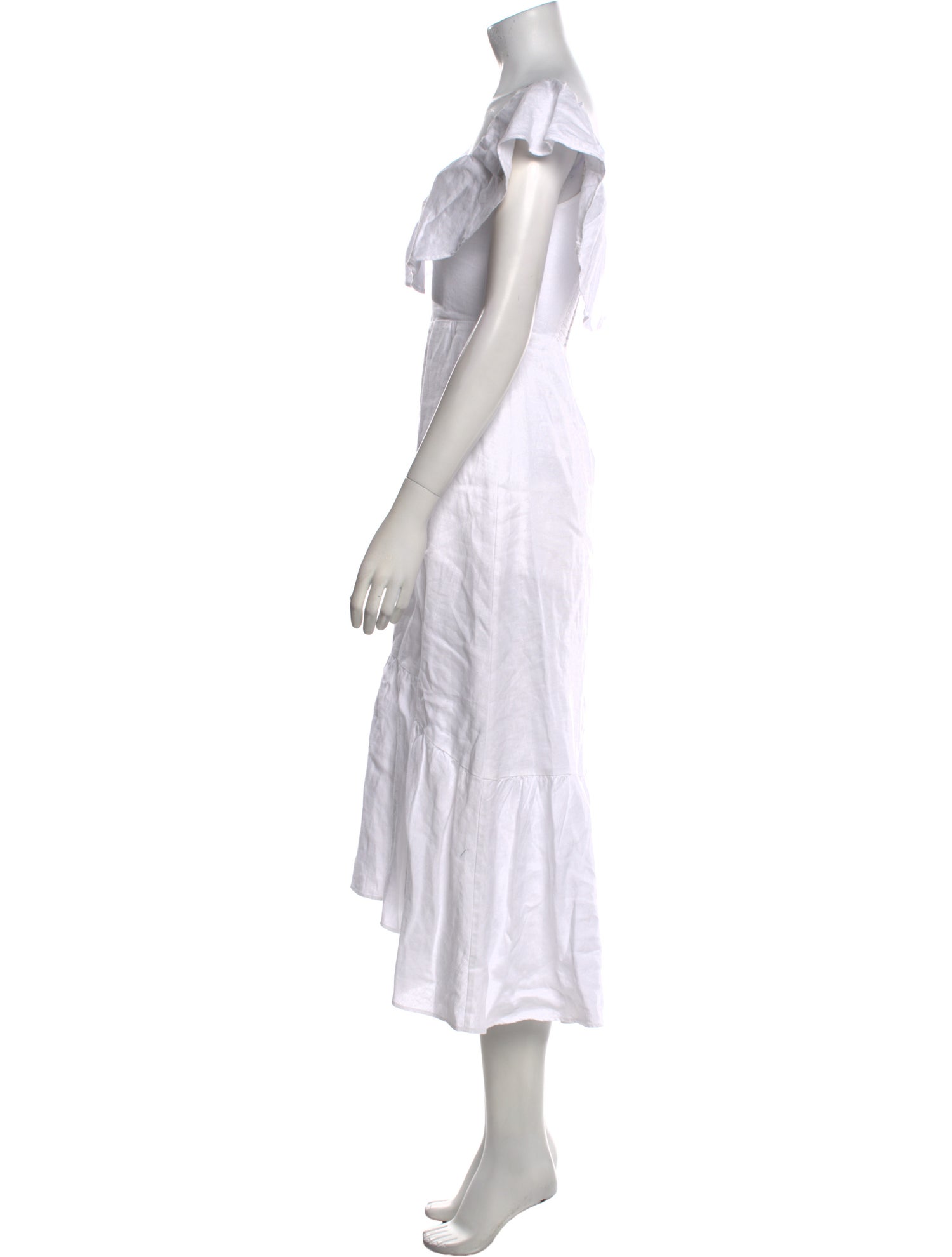 Reformation Linen Midi Length Dress