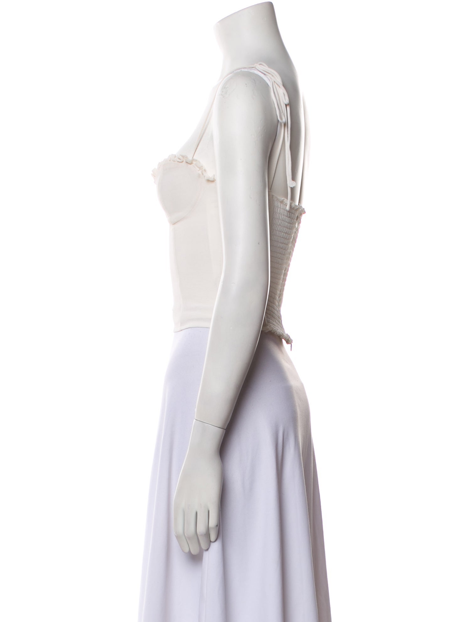 Reformation Square Neckline Sleeveless Crop Top