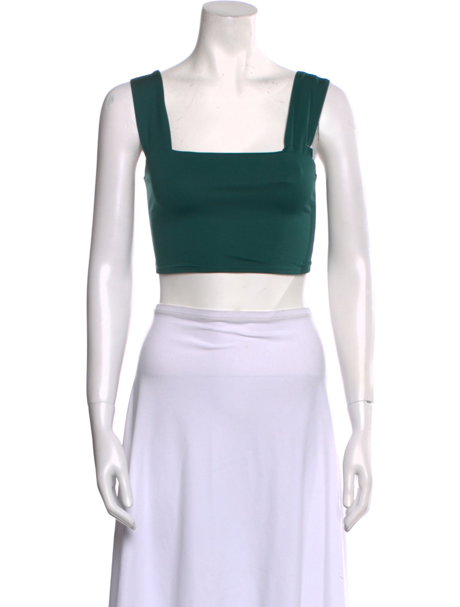 Reformation Square Neckline Sleeveless Crop Top