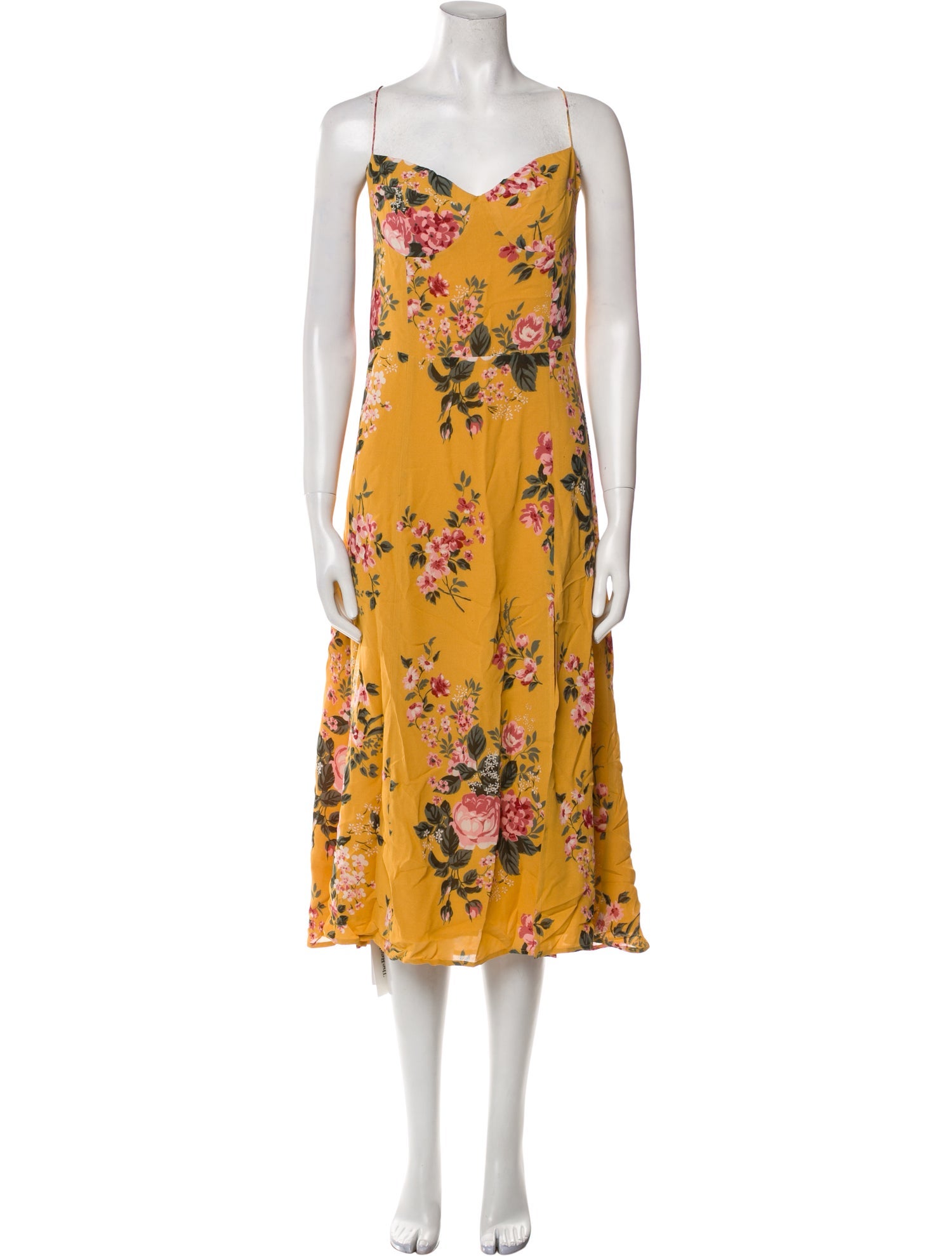 Reformation Floral Print Long Dress