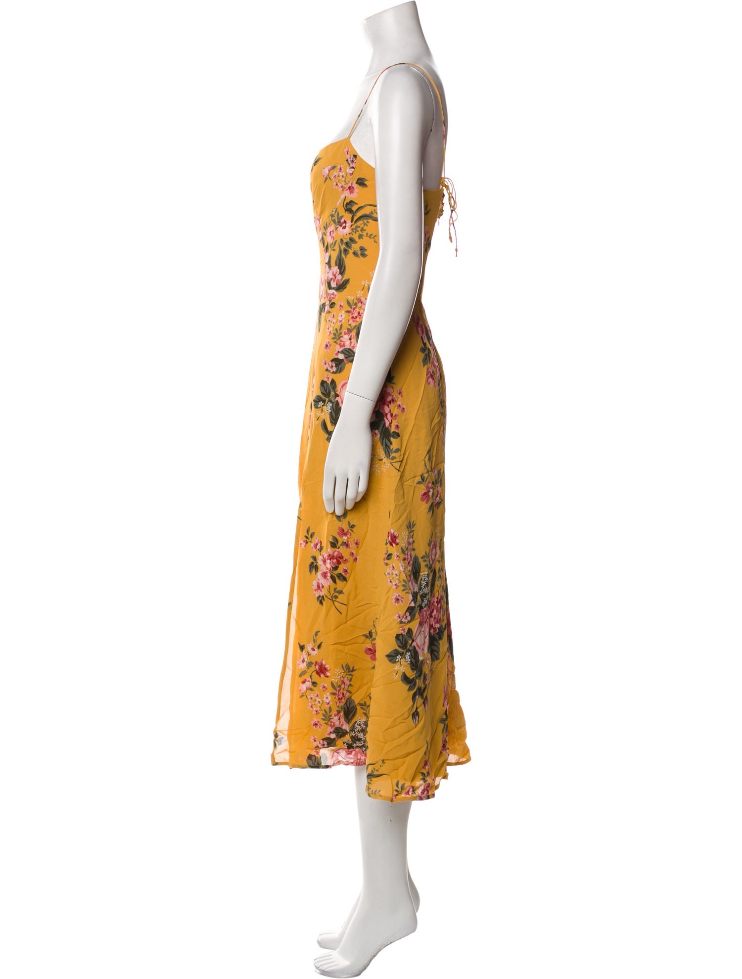 Reformation Floral Print Long Dress