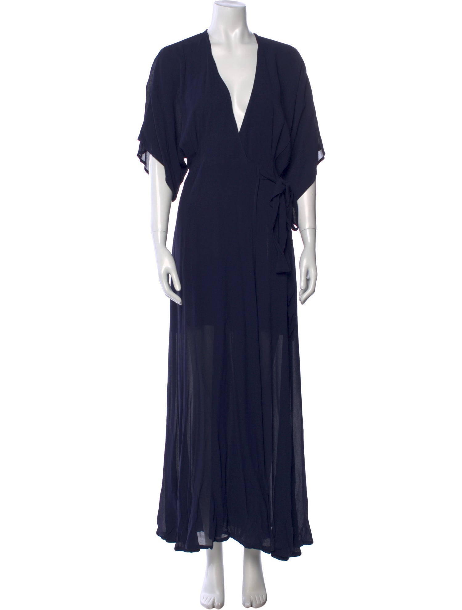 Reformation V-Neck Long Dress