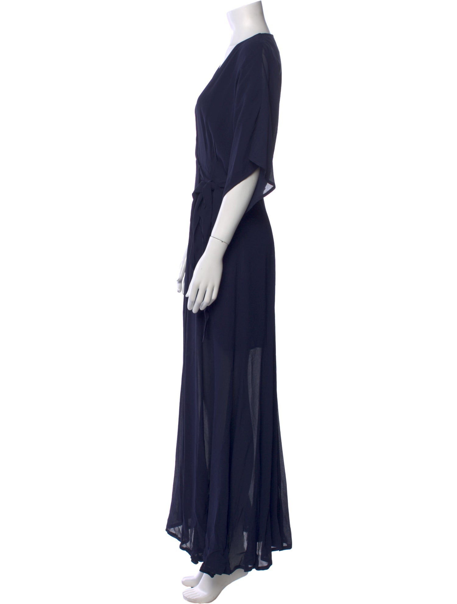 Reformation V-Neck Long Dress