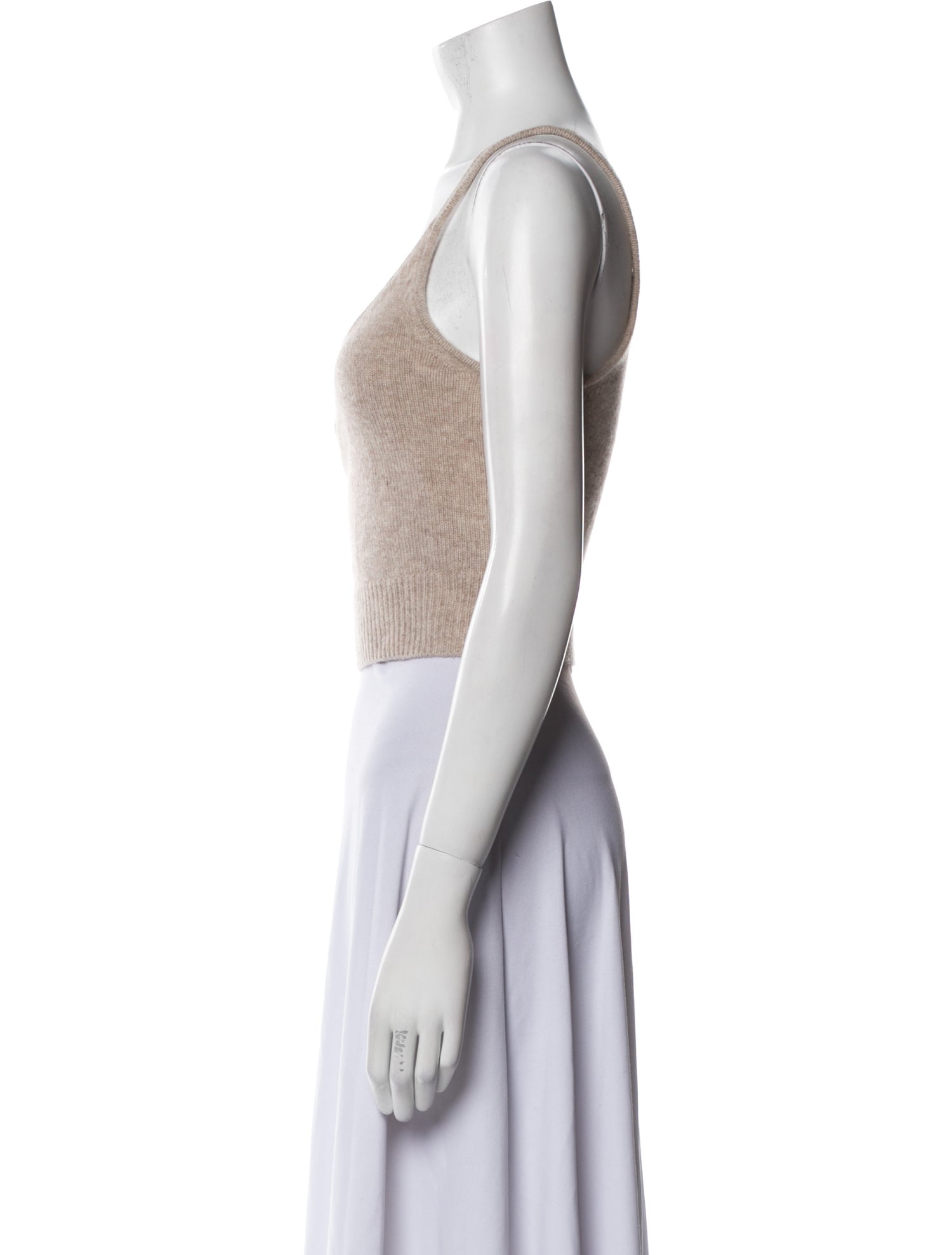 Reformation Cashmere Scoop Neck Crop Top