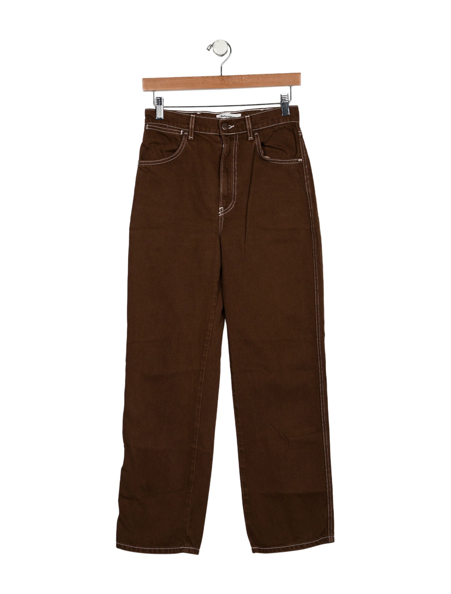 Reformation High-Rise Straight Leg Jeans