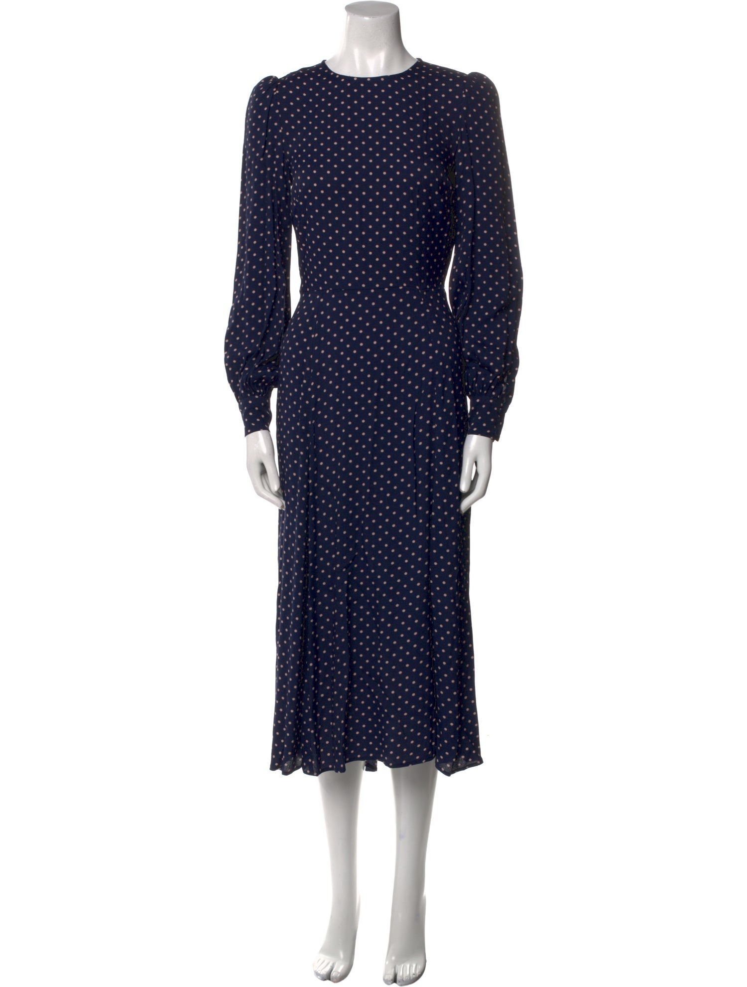 Reformation Polka Dot Print Long Dress
