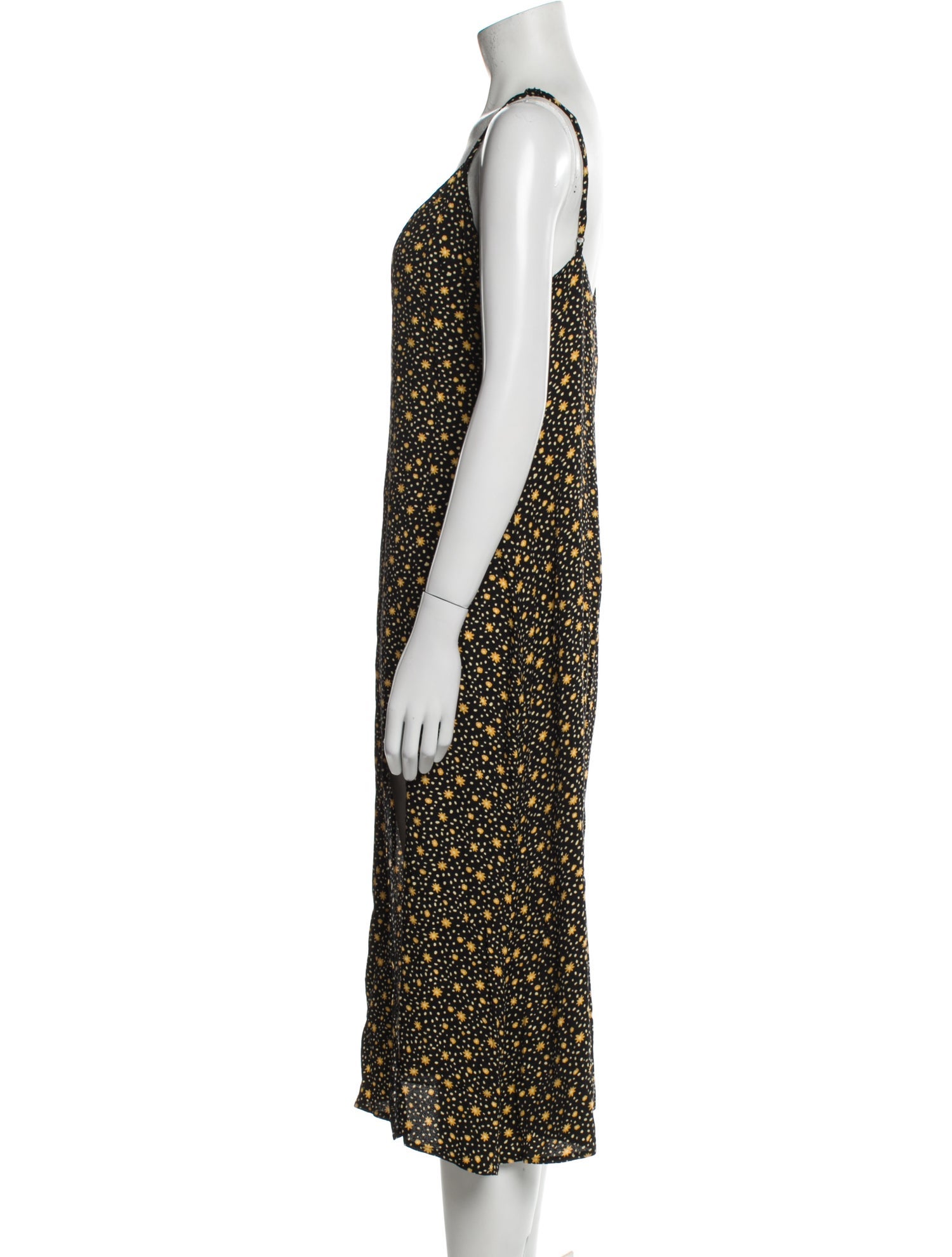 Reformation Floral Print Midi Length Dress