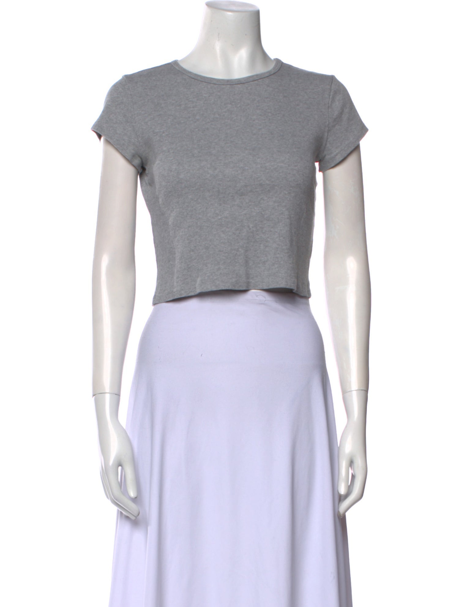 Reformation Linen Crew Neck Crop Top