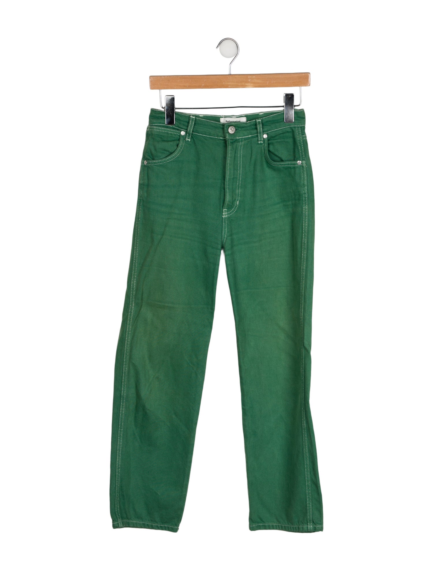 Reformation Mid-Rise Straight Leg Jeans