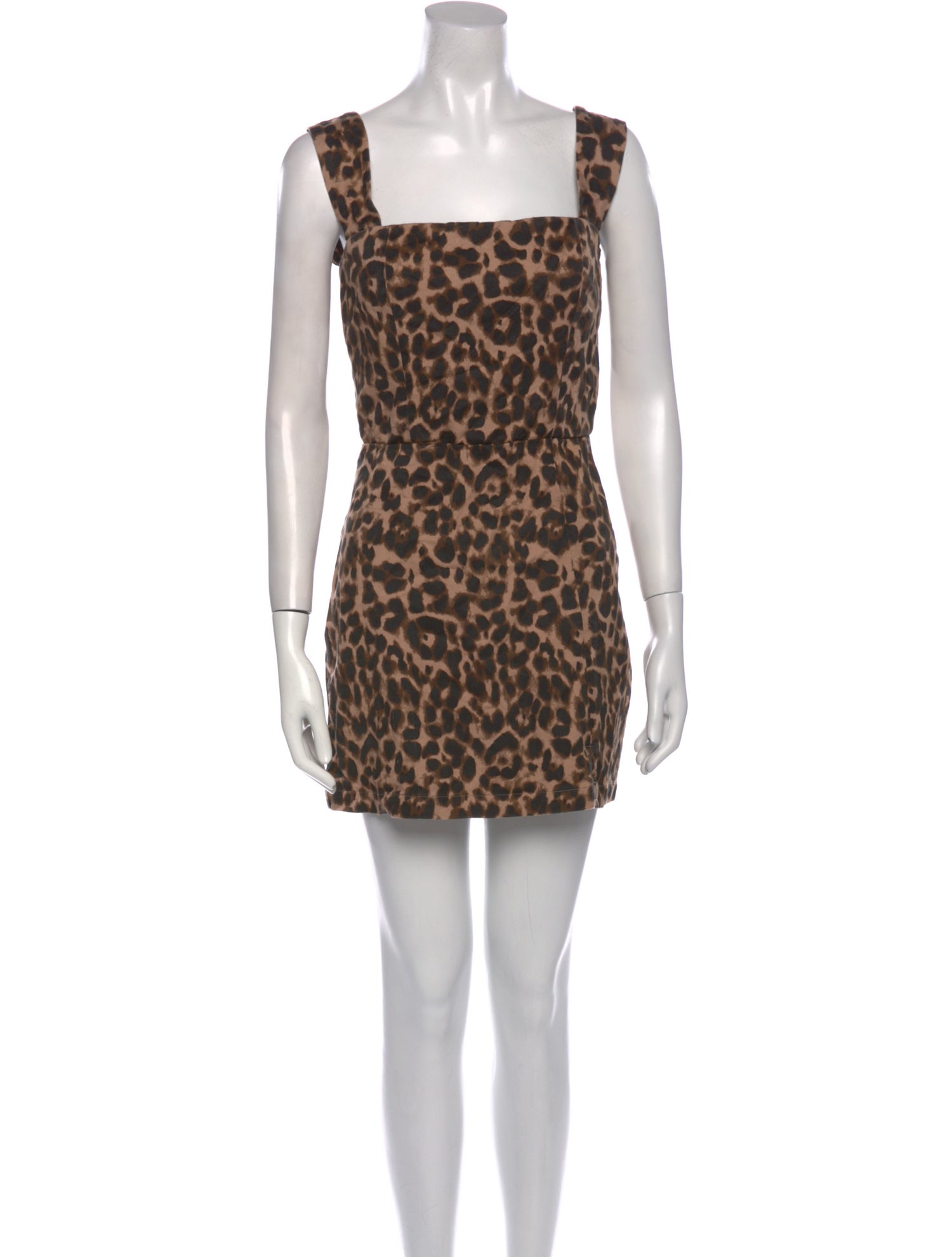 Reformation Animal Print Mini Dress