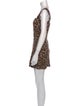 Reformation Animal Print Mini Dress