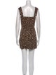 Reformation Animal Print Mini Dress
