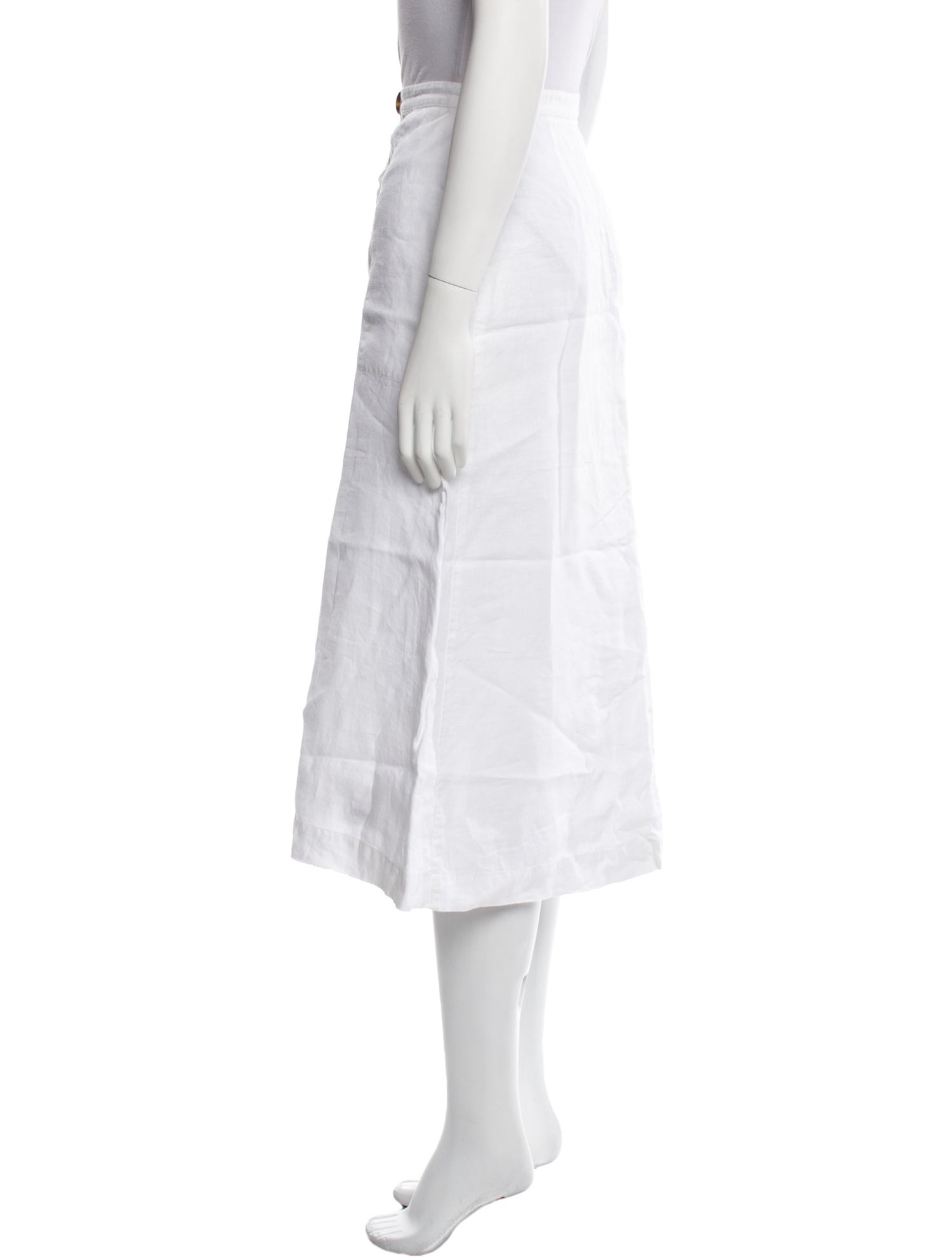 Reformation Linen Midi Length Skirt