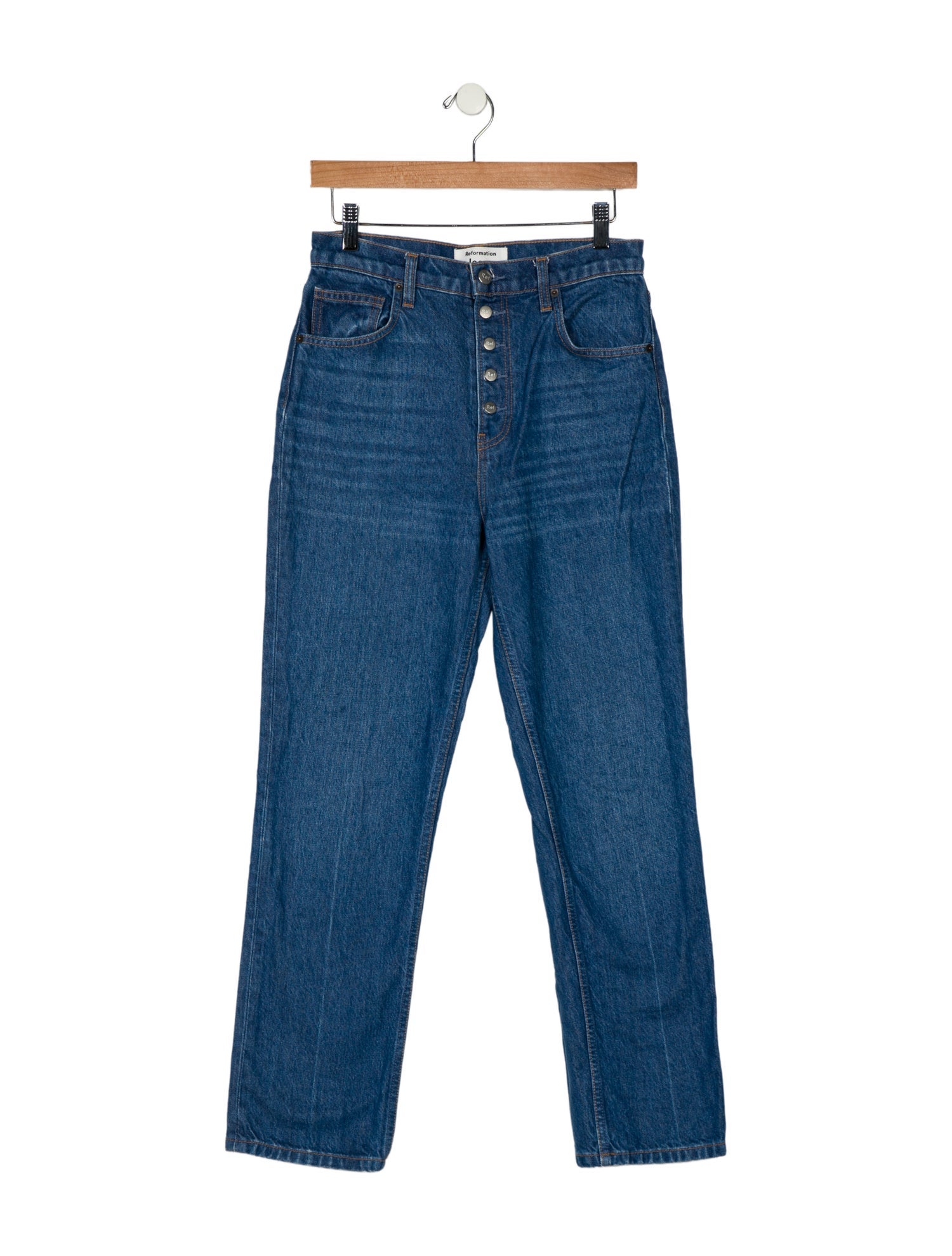 Reformation High-Rise Straight Leg Jeans