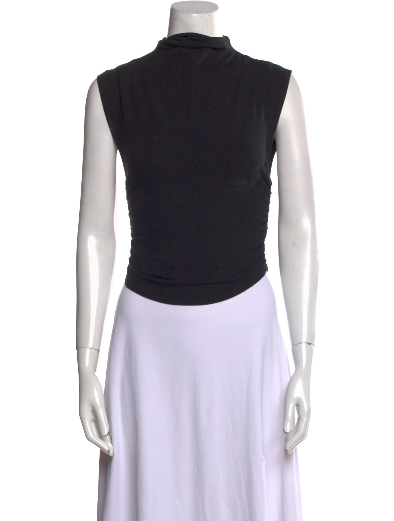 Reformation Turtleneck Sleeveless Crop Top
