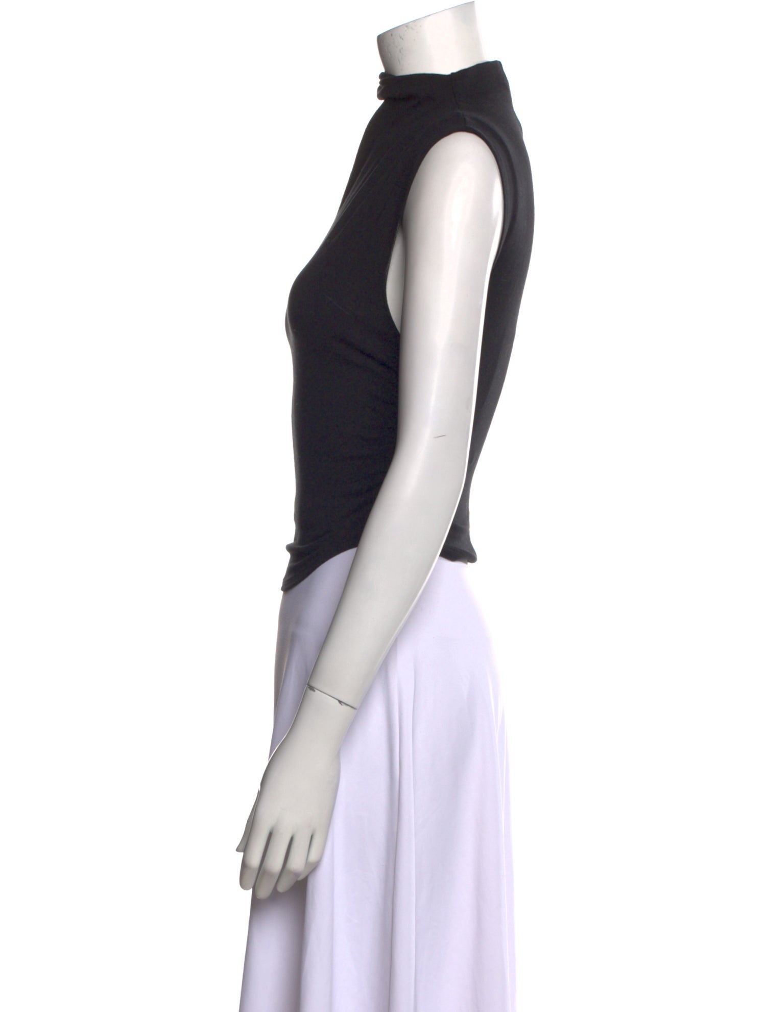 Reformation Turtleneck Sleeveless Crop Top