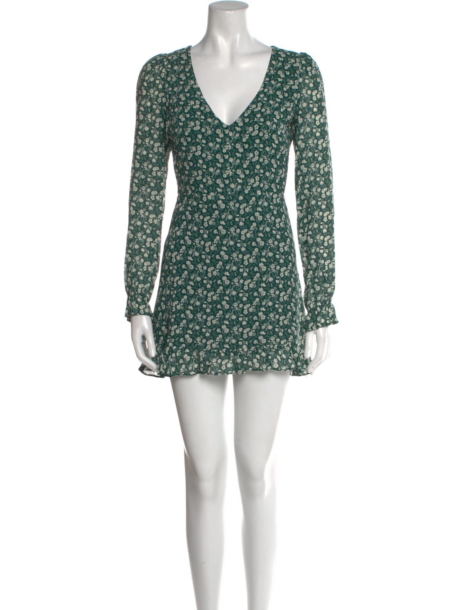 Reformation Floral Print Mini Dress