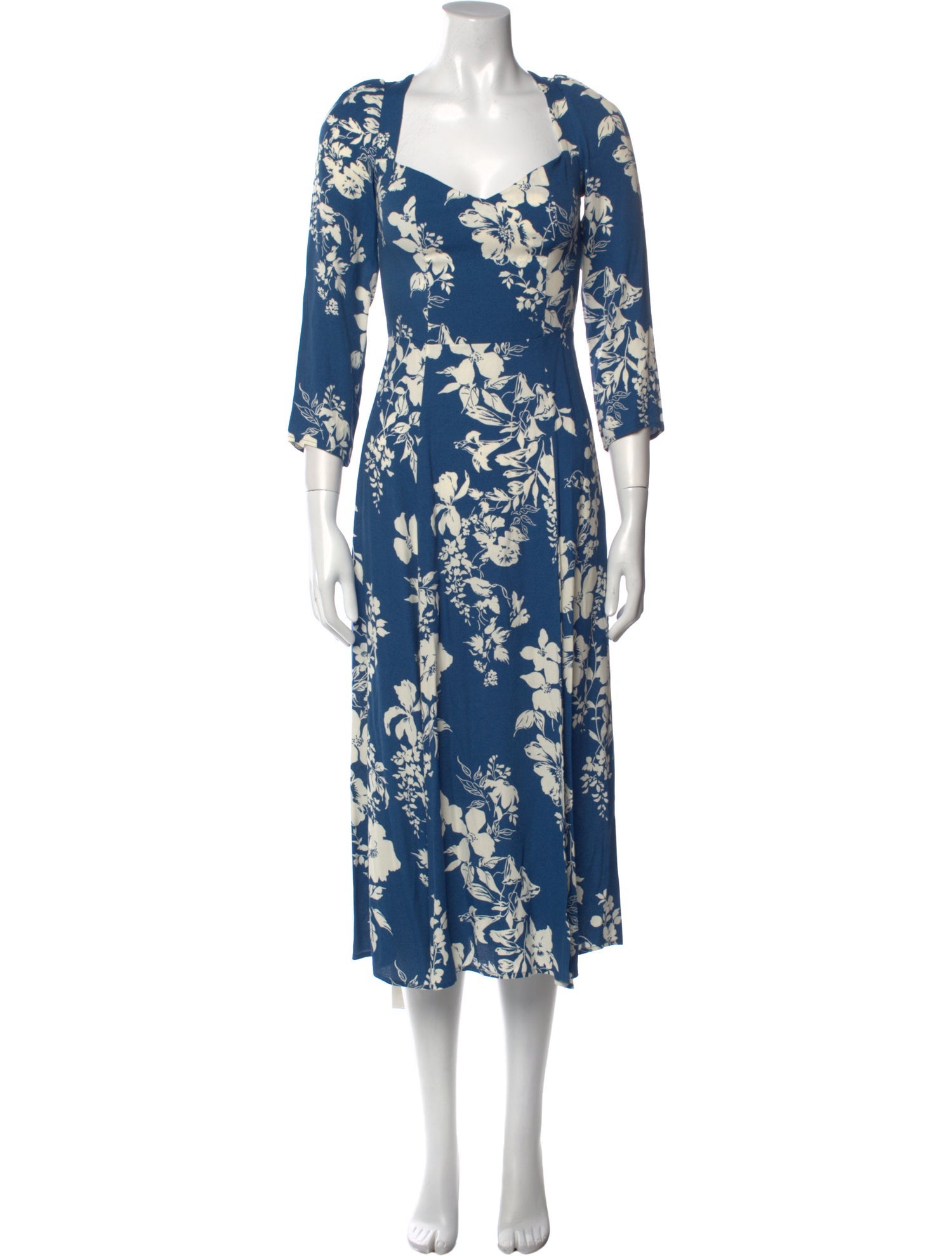 Reformation Floral Print Long Dress