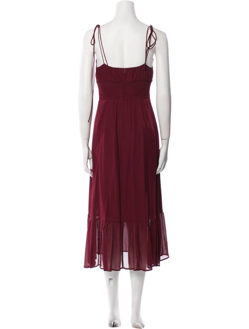 Reformation V-Neck Midi Length Dress