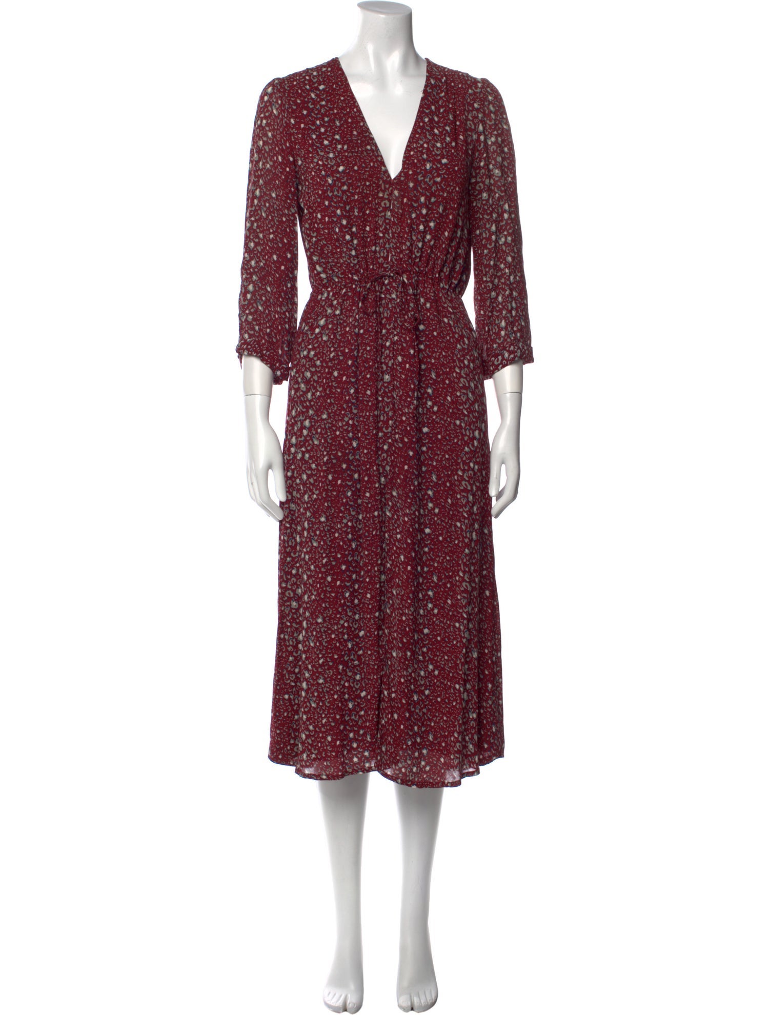 Reformation Printed Midi Length Dress