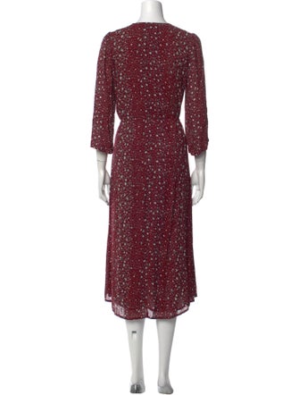 Reformation Printed Midi Length Dress