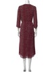 Reformation Printed Midi Length Dress