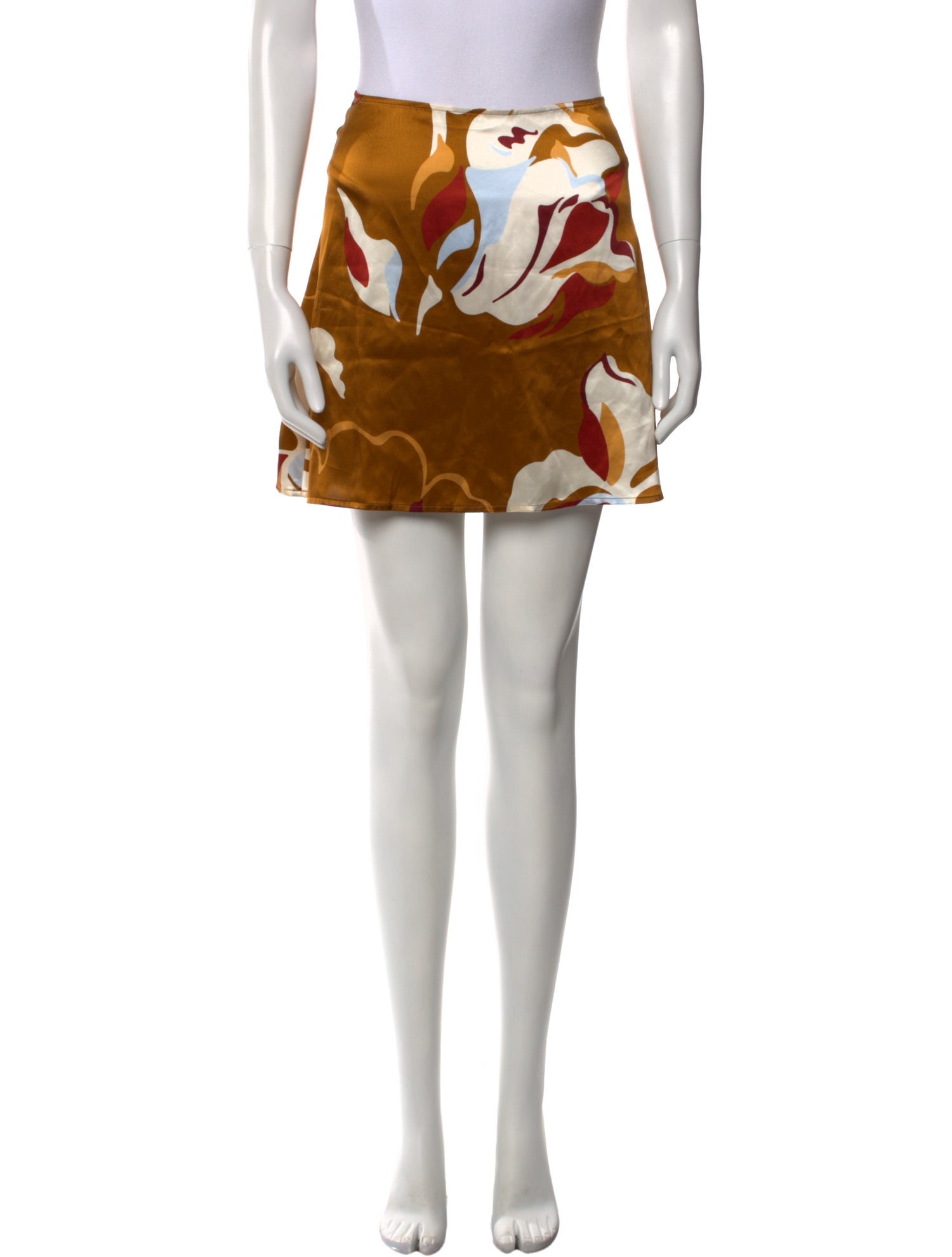 Reformation Silk Mini Skirt