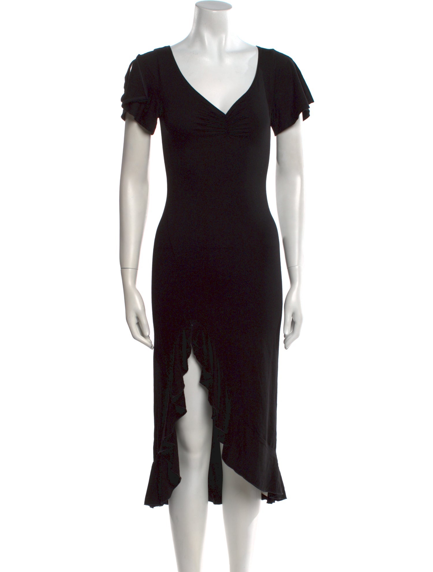 Reformation V-Neck Midi Length Dress