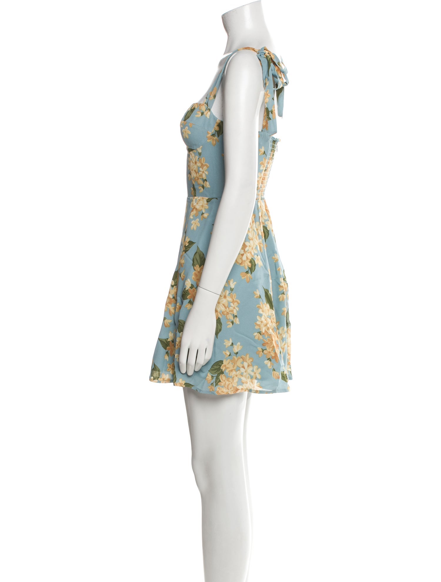 Reformation Floral Print Mini Dress