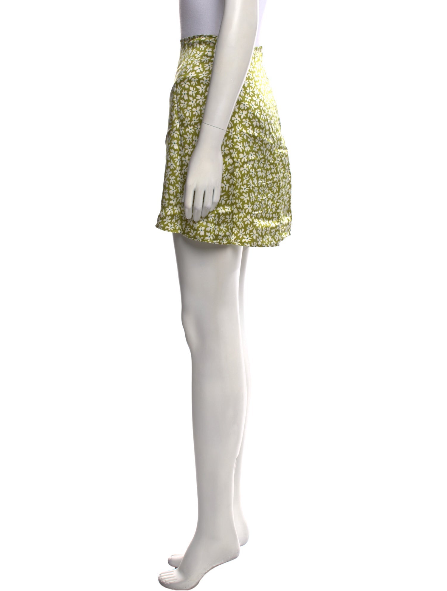 Reformation Silk Mini Skirt