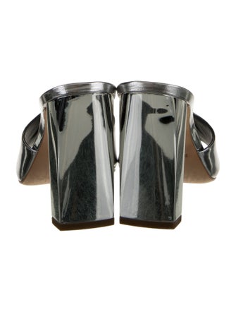 Reformation Patent Leather Cutout Accent Slides