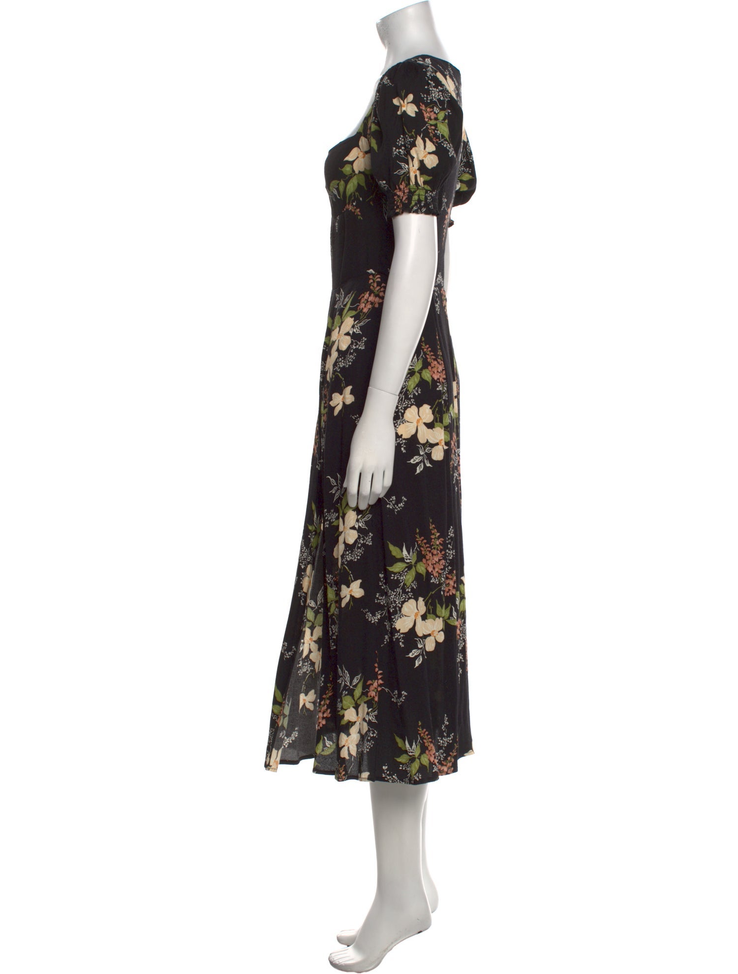 Reformation Floral Print Long Dress