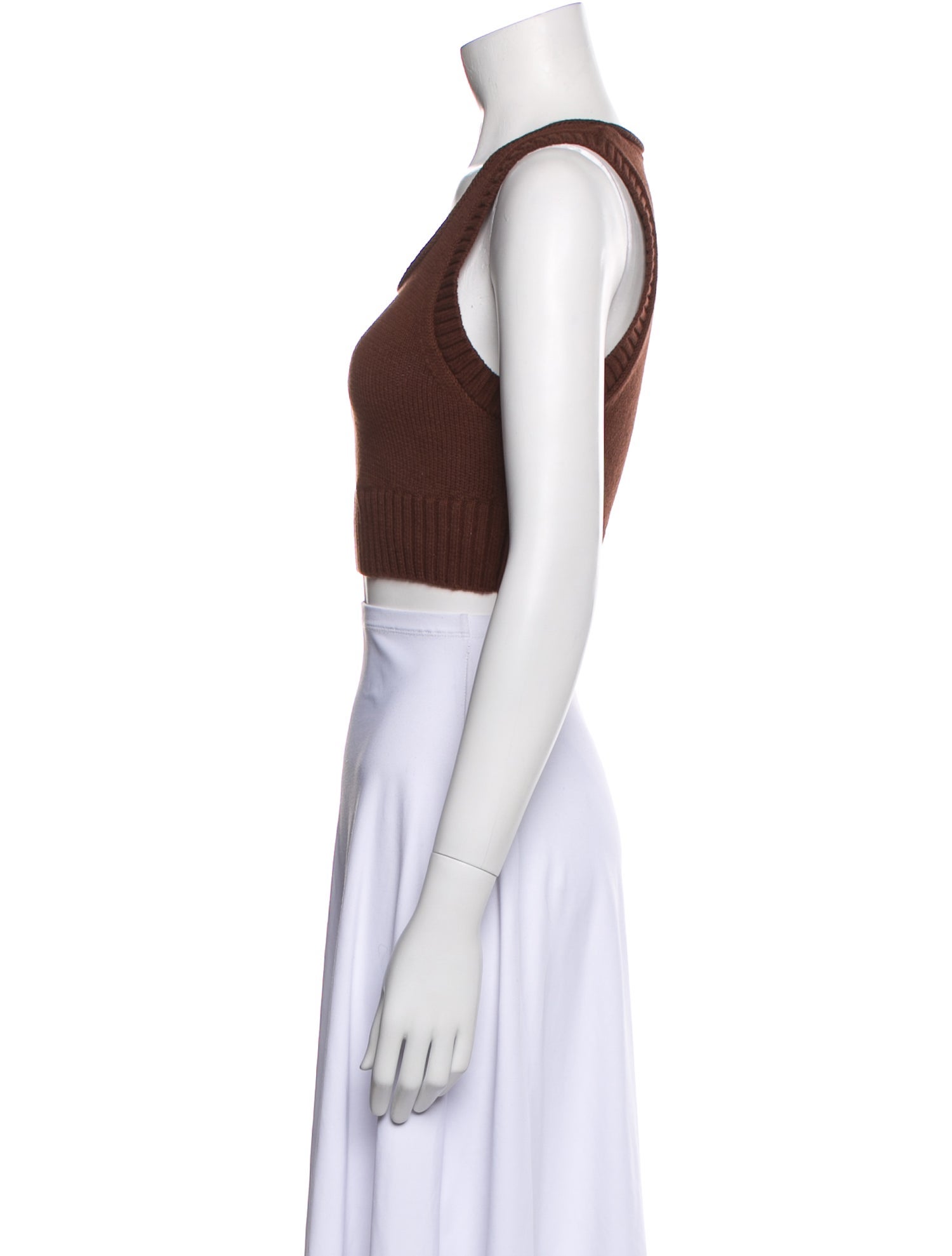 Reformation Scoop Neck Sleeveless Crop Top