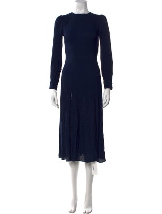 Reformation Crew Neck Midi Length Dress