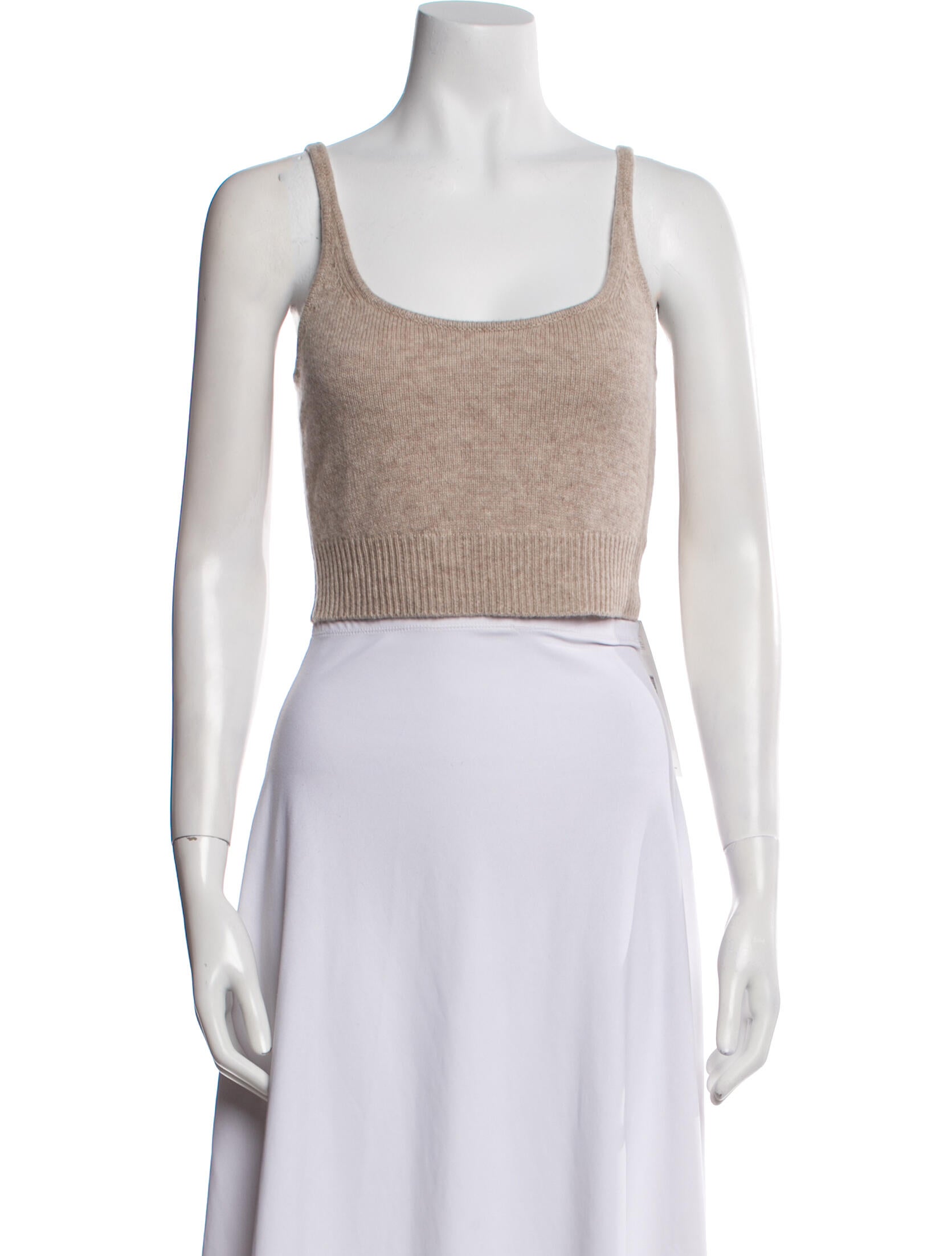 Reformation Cashmere Square Neckline Crop Top