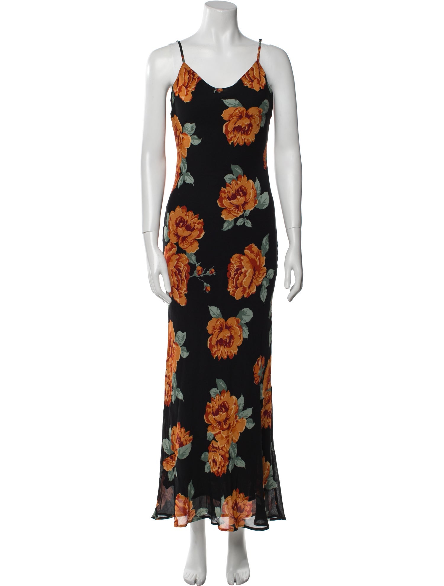 Reformation Floral Print Long Dress