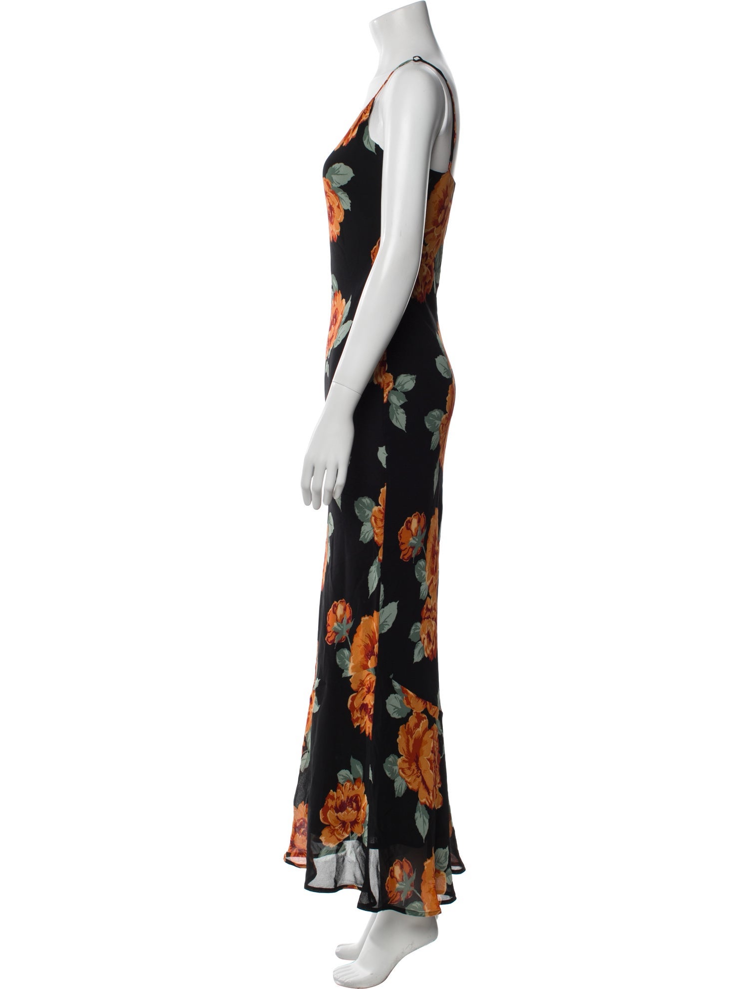 Reformation Floral Print Long Dress