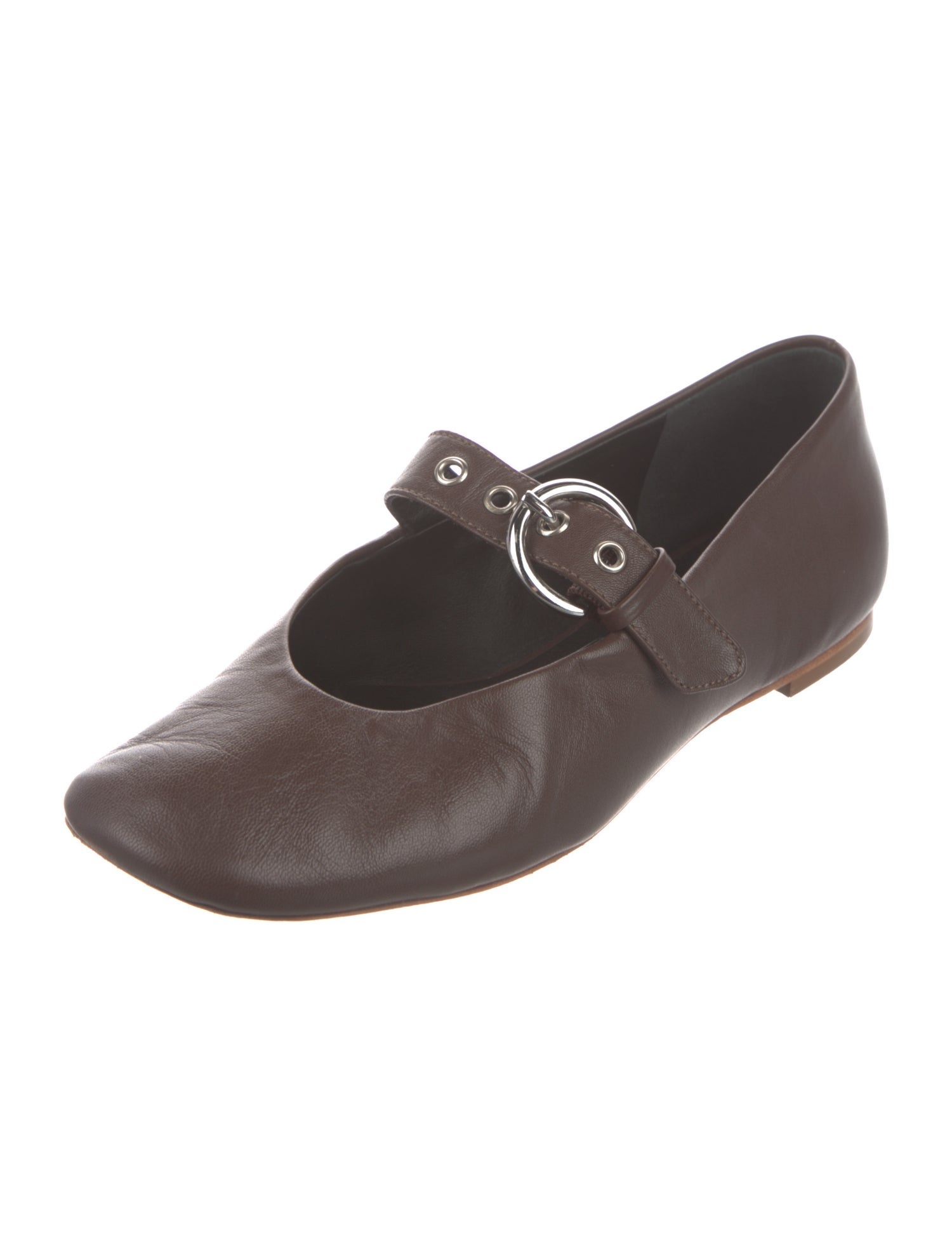 Reformation Leather Mary Jane Flats