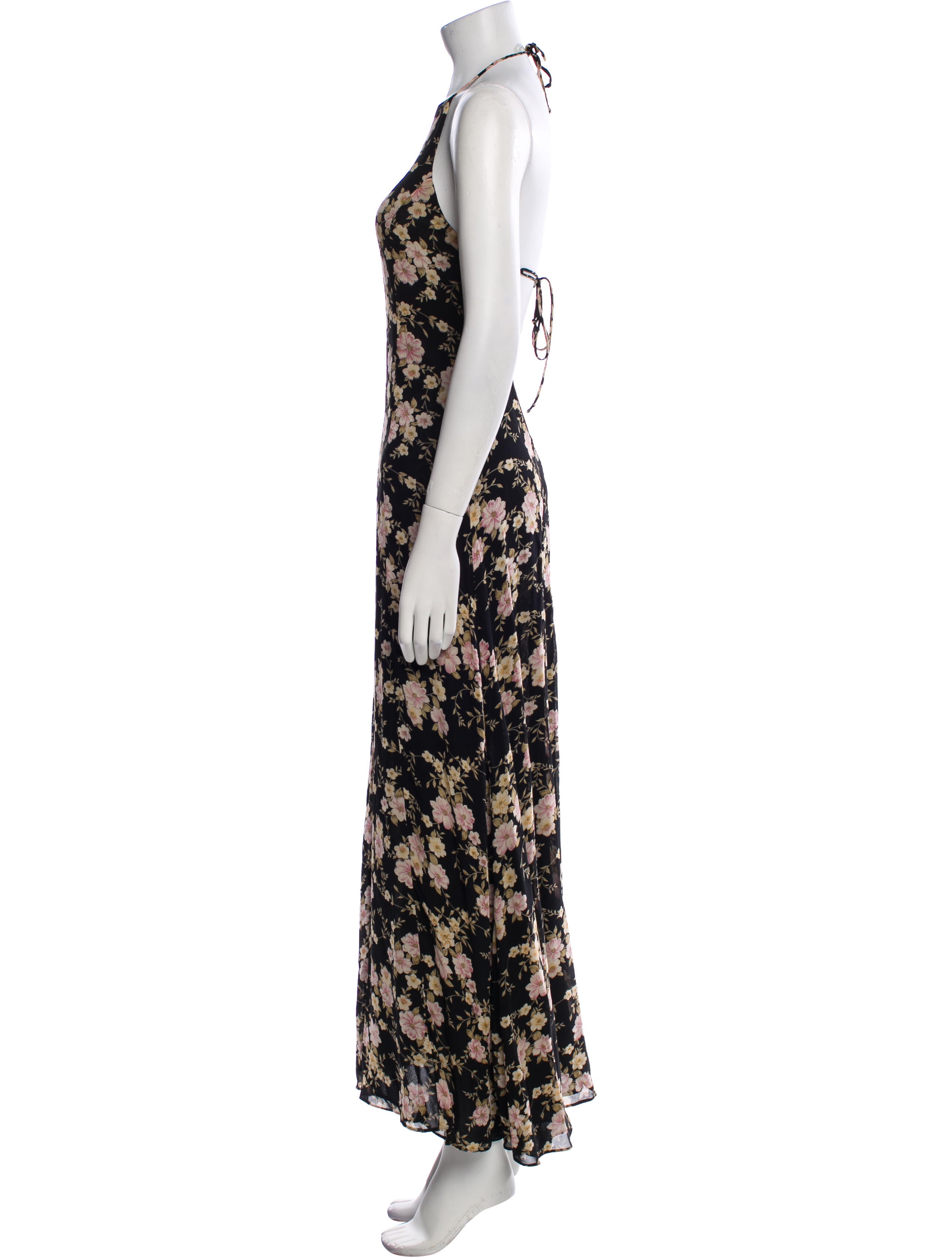 Reformation Floral Print Long Dress