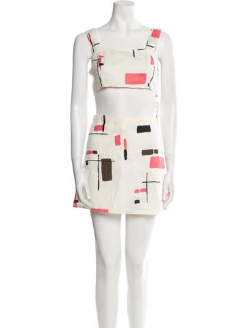 Reformation Suits and Sets Linen Printed Skirt Set US 2 | XS