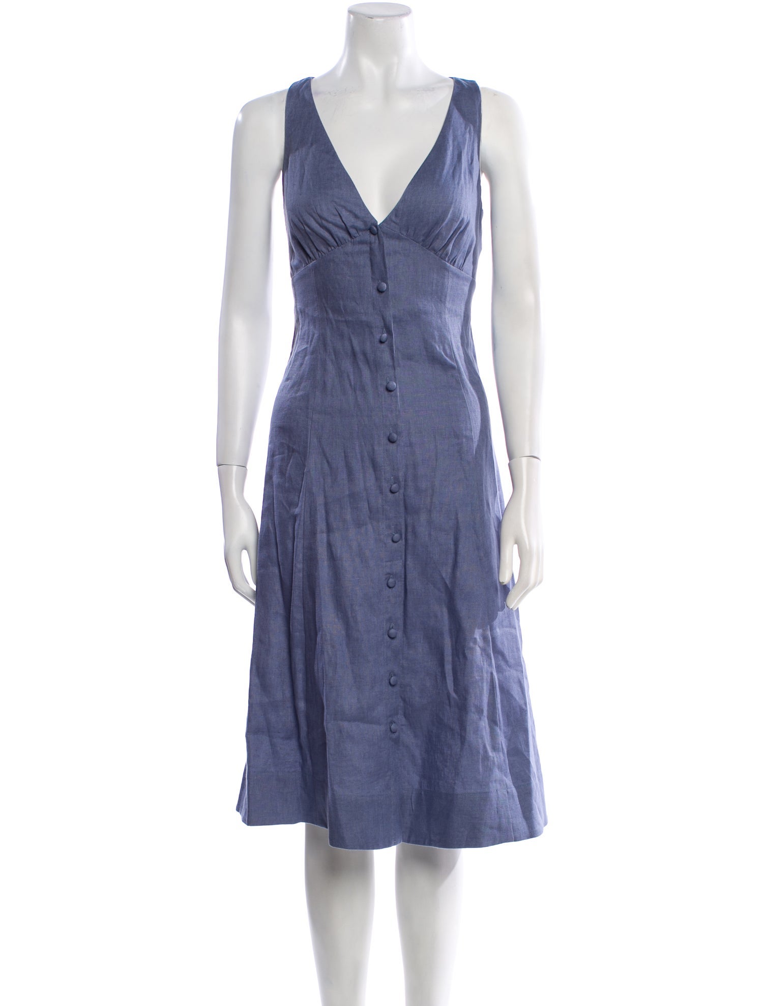 Reformation Linen Midi Length Dress