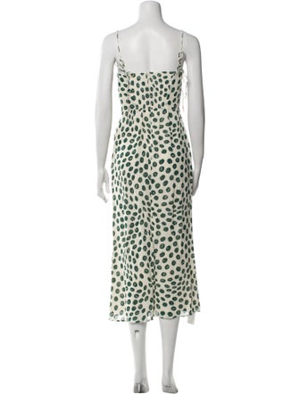 Reformation Animal Print Long Dress