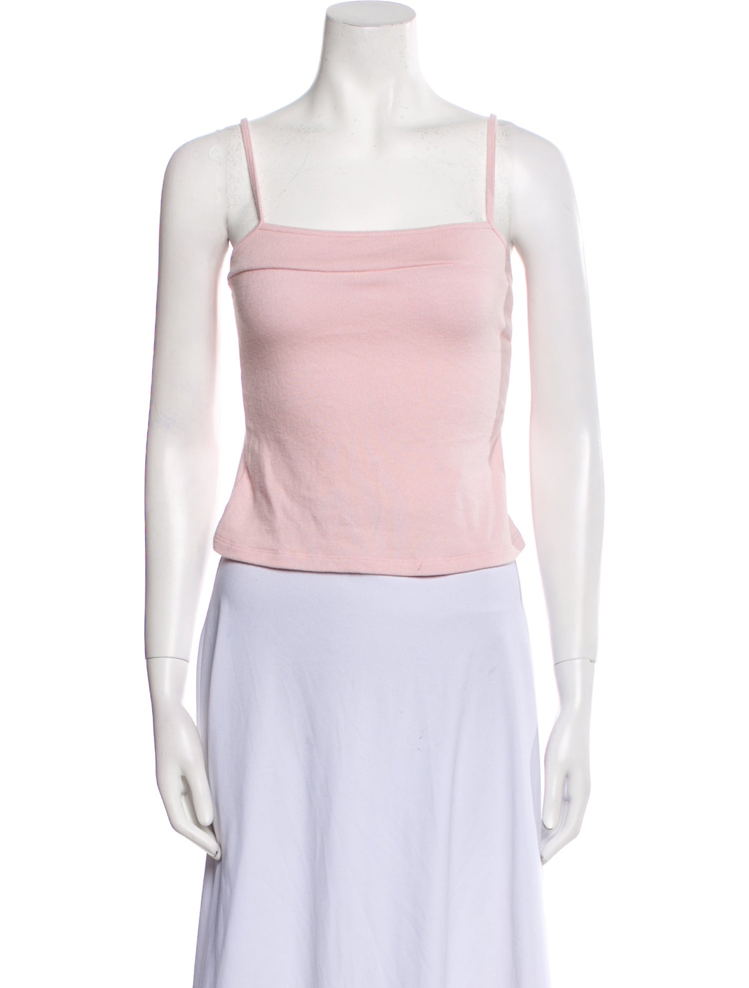 Reformation Square Neckline Sleeveless Crop Top