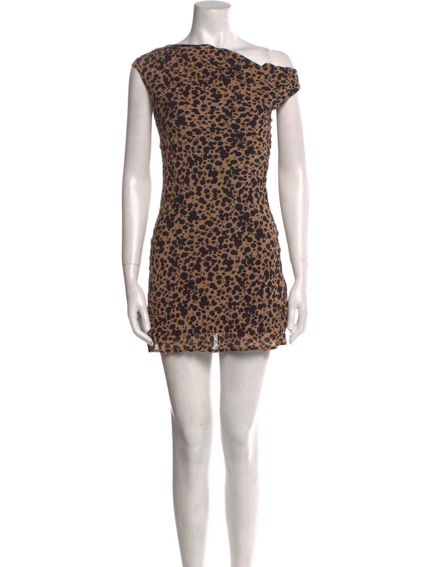 Reformation Animal Print Mini Dress