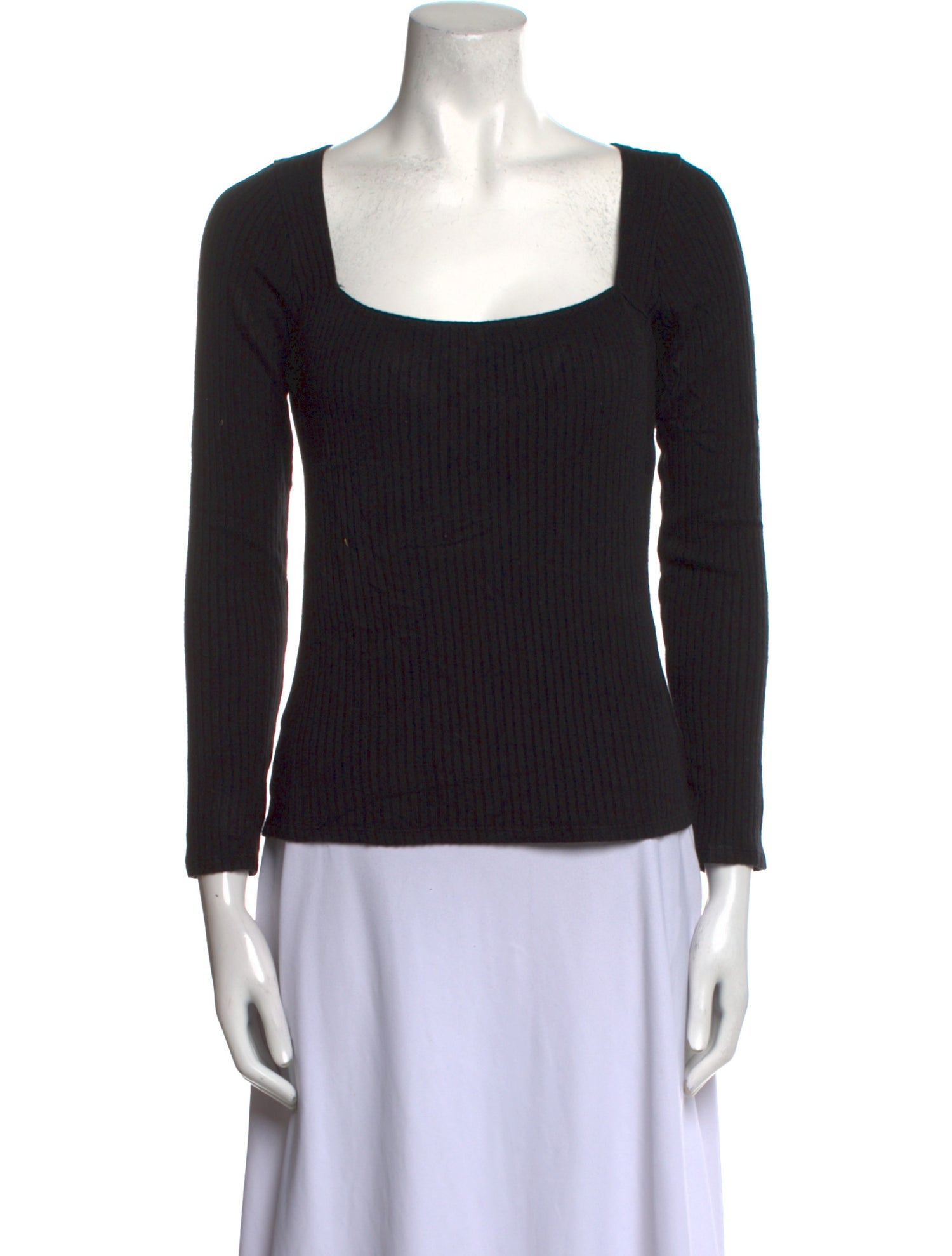 Reformation Square Neckline Long Sleeve Top